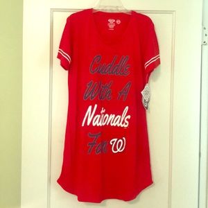 NWT Washington Nationals Nightgown